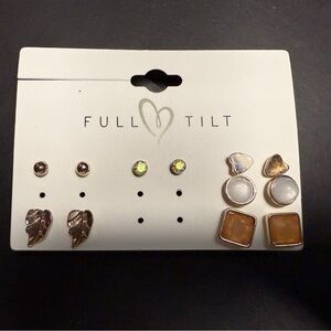 Elegant Gold and Silver Earring Set